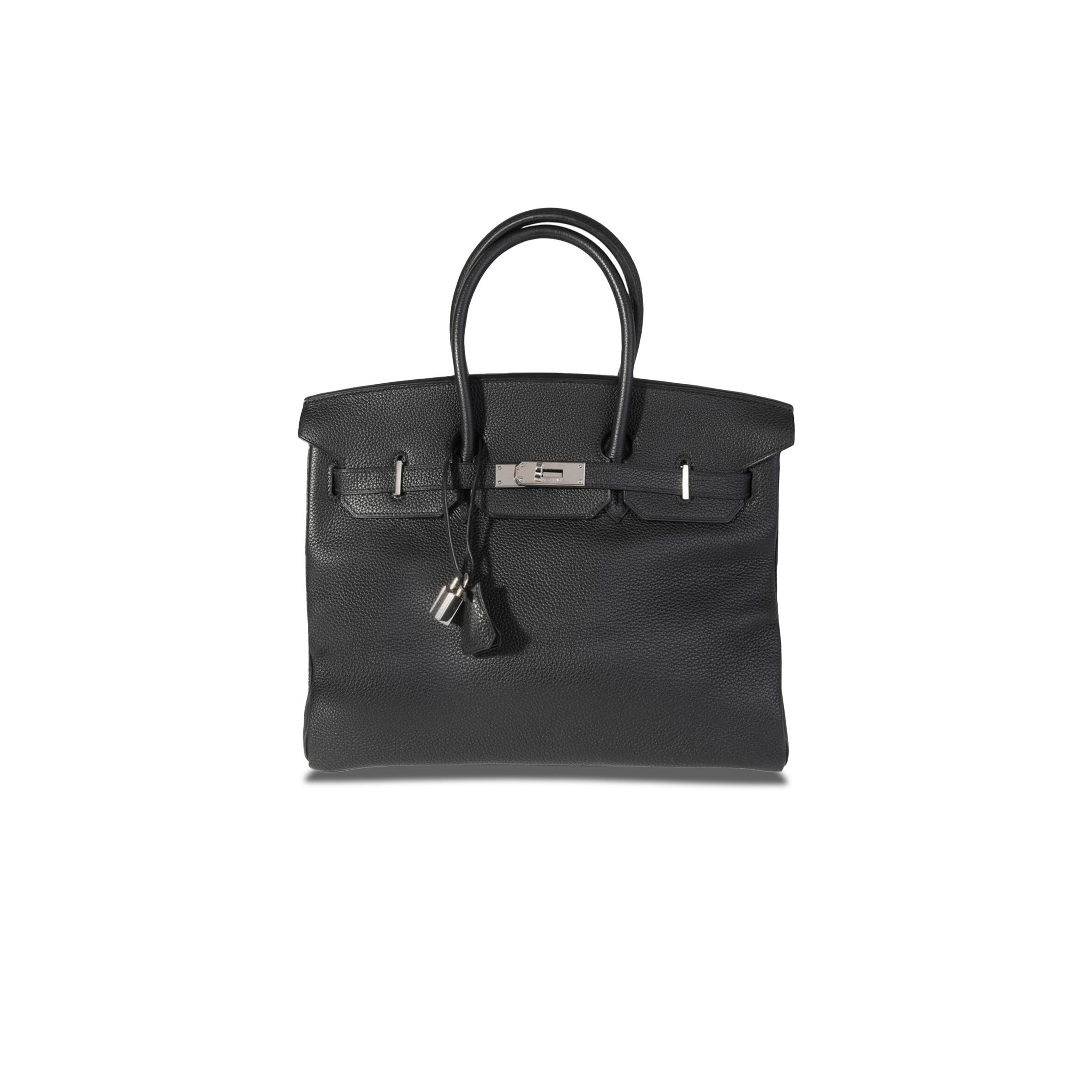 H**me5 BIRKIN 35 TOGO BLACK LEATHER AND SILVER BUCKLE HANDBAG 18494998 (35*25*18cm) Master Quality